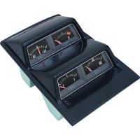 1968-74 CONSOLE GAUGE ASSEMBLY (BLACK FACE)