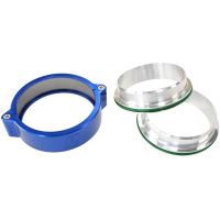 2.5" BILLET INTERCOOLER CLAMPSQUICK CONNECT BLUE CLAMP