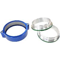 5.0" BILLET INTERCOOLER CLAMPSQUICK CONNECT BLUE CLAMP