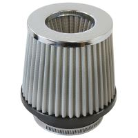 4" I.D CLAMP ON POD FILTER S/SELEMENT, CHROME INVERTE 5" LON