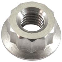 M6x1.00mm TITANIUM NUT 12 POINT SINGLE M6 x 1.00