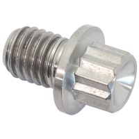 M8x1.25 TITANIUM BOLT 10mm UHL12 POINT SINGLE M8 x 1.25mm