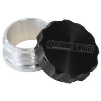 1" ALUM WELD BUNG AND CAP BLACK ANODISED CAP