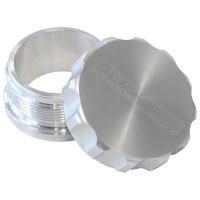 1.5" ALUM WELD BUNG AND CAP RAW WELD ON / SILVER CAP
