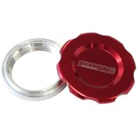 1.5" WELD BUNG AND RED CAP    LOW PROFILE FEMALE WELD-ON