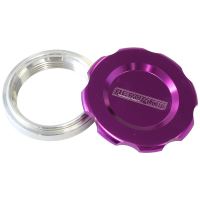 2" WELD BUNG AND PURPLE CAP   LOW PROFILE FEMALE WELD-ON