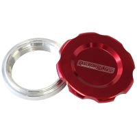 2" WELD BUNG AND RED CAP      LOW PROFILE FEMALE WELD-ON
