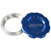 2-1/2" WELD BUNG AND BLUE CAP LOW PROFILE FEMALE WELD-ON