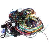 21 CIRCUIT UNIVERSAL WIRING   HARNESS 21 FUSE 12V