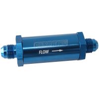 -6AN TURBO INLINE OIL FILTER BLUE 30 MICRON WASHABLE