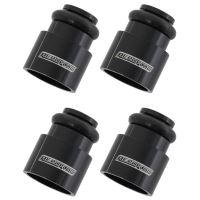 ID INJECTOR ADAPTER SHORT     SUIT 14MM FUEL RAIL BLACK 4pk