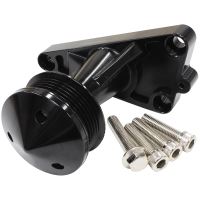 GM LS POWER STEERING DELETE IDLER BRACKET AND PULLEY BLACK