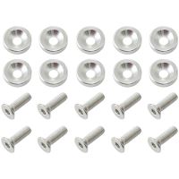 BILLET DRESS UP FENDER BOLT 10PACK M8 x 1.25mm UHL 20MM SILV