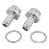 HOLLEY INLET FITTING 1/2" BARBSILVER 7/8" X 20 TO 3/8" BARB