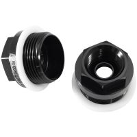 HOLLEY CARB INLET FITTING BLACK MALE 7/8-20" TO 5/8-18"