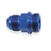HOLLEY INLET FITTING -6AN BLUE 7/8" X 20 TO -6AN SHORT