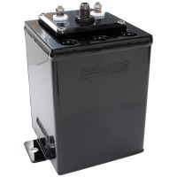 SINGLE PUMP SURGE TANK SUITS 40mm FUEL PUMPS BLACK