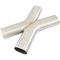 Stainless Steel 3" Oval Tube, X Pipe