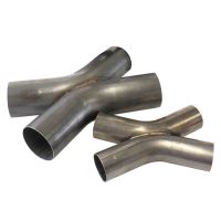 2" O.D EXHAUST X PIPE 45 DEG  BENDS 304 STAINLESS STEEL
