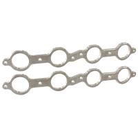 LS Chev header flanges 1-7/8" Round port (PAIR) 1.88" PORT