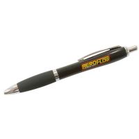 AEROFLOW BLACK PROMO PEN      YELLOW AEROFLOW LOGO