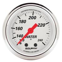 GAUGE, WATER TEMP, 2 1/16", 120-240ºF, MECH, ARCTIC WHITE