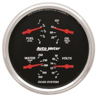 GAUGE, QUAD, 5", 0OE-90OF, ELEC, DESIGNER BLACK