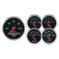 GAUGE KIT, 5 PC., 3 1/8" & 2 1/16", ELEC. SPEEDOMETER, DESIG