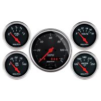 GAUGE KIT, 5 PC., 3 3/8" & 2 1/16", GPS SPEEDOMETER, DESIGNE