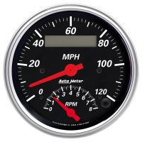 GAUGE, TACH/SPEEDO, 3 3/8", 120MPH & 8K RPM, ELEC. PROGRAM.,