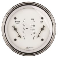 GAUGE, DUAL, FUEL & OILP, 3 3/8", 240OE-33OF & 100PSI, ELEC,