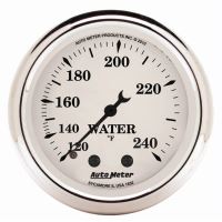 GAUGE, WATER TEMP, 2 1/16", 120-240ºF, MECH, OLD TYME WHITE