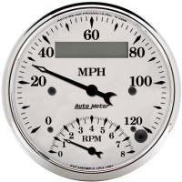 GAUGE, TACH/SPEEDO, 3 3/8", 120MPH & 8K RPM, ELEC. PROGRAM.,