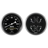 GAUGE KIT, 2 PC., QUAD & SPEEDOMETER, 5", OLD TYME BLACK