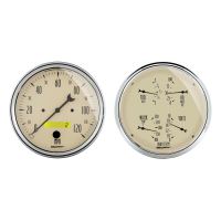 GAUGE KIT, 2 PC., QUAD & SPEEDOMETER, 5", ANTIQUE BEIGE