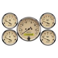 GAUGE KIT, 5 PC., 3 1/8" & 2 1/16", ELEC. KM/H SPEEDOMETER,