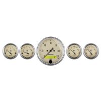 GAUGE KIT, 5 PC., 3 1/8" & 2 1/16", ELEC. SPEEDOMETER, ANTIQ