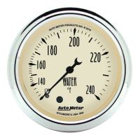 GAUGE, WATER TEMP, 2 1/16", 120-240ºF, MECH, ANTIQUE BEIGE