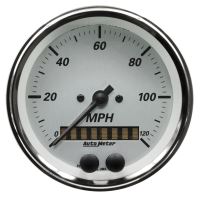GAUGE, SPEEDOMETER, 3 3/8", 120MPH, GPS, AMERICAN PLATINUM