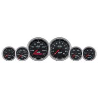 GAUGE KIT, 6 PC. KIT, 3 3/8" & 2 1/16", BAGGER, BLACK, PRO-C