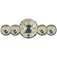 GAUGE KIT, 5 PC, 3 3/8" & 2 1/16", ELEC SPEEDO W/WHEEL ODO,