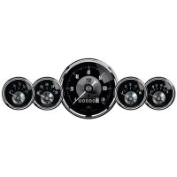 GAUGE KIT, 5 PC, 3 3/8" & 2 1/16", ELEC SPEEDO W/WHEEL ODO,