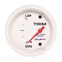 GAUGE, TRIM LEVEL, 2 5/8", 0ODOWN-90OUP, ELECTRIC, MARINE WH