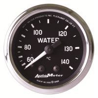 GAUGE, WATER TEMP, 2 1/16", 60-140ºC, MECHANICAL, COBRA