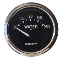 GAUGE, WATER TEMP, 2 1/16", 100-250ºF, ELECTRIC, COBRA