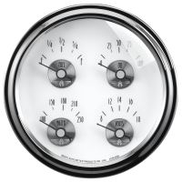 GAUGE, QUAD, 5", 0OE TO 90OF, ELEC, PRESTIGE PEARL
