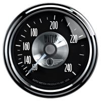 GAUGE, WATER TEMP, 2 1/16", 240ºF, MECH, PRESTIGE BLK. DIAMO