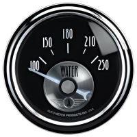 GAUGE, WATER TEMP, 2 1/16", 250ºF, ELEC, PRESTIGE BLK. DIAMO