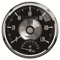 GAUGE, TACH/SPEEDO, 5", 120MPH & 8K RPM, ELEC. PROGRAM, PRES