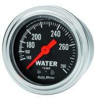 GAUGE, WATER TEMP, 2 1/16", 140-280ºF, MECHANICAL, TRADITION